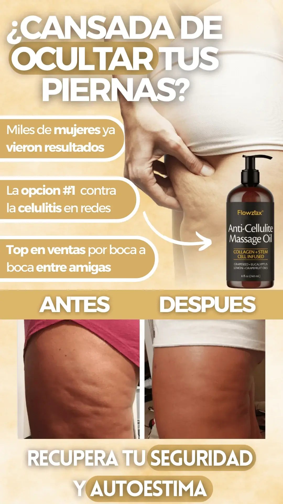 Despídete de la celulitis y revela una piel más firme, suave y segura de sí misma